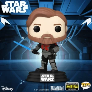 Star Wars: The Clone Wars Obi-Wan Kenobi Mandalorian Armor Funko Pop! Vinyl Figure #599 - Entertainment Earth Exclusive