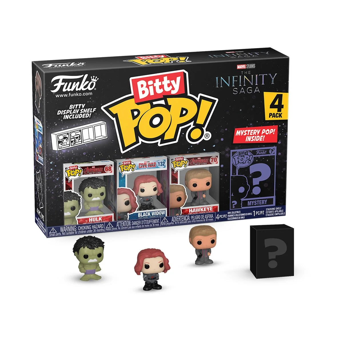 The Avengers The Infinity Saga Hulk Funko Bitty Pop! Mini-Figure 4-Pack